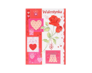 Kartka na Walentynki Róże