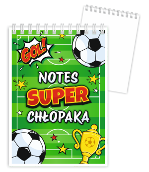 Notes SUPERCHŁOPAKA - PIŁKA NOŻNA - wzór 7 (A6)