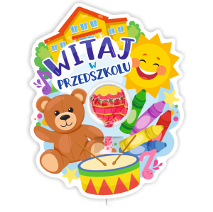 Opakowanie na lizaka - WITAJ W PRZEDSZKOLU - wzór 2