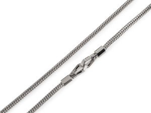 Łańcuszek do torebki z karabińczykiem długość 120 cm - nikiel