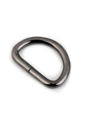 Półkole 25 mm - czarny nikiel (1 sztuka)