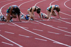 Fototapeta Lekkoatletyka ready! set! go!