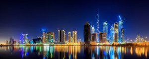 Fototapeta Dubaj Business bay of Dubai, UAE