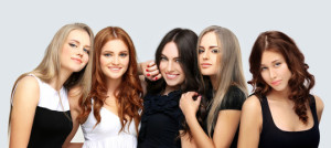 Fototapeta Fryzjerstwo Concept Coloring Hair.Curly hair