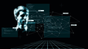 Fototapeta Informatyka Abstract concept, digital identity, identification and scanning. Modern digital technologies