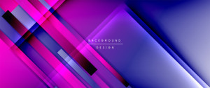 Fototapeta Taniec Dynamic lines on fluid color gradient. Trendy geometric abstract background for your text, logo or graphics
