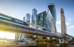 Fototapeta Moskwa Moscow City International Business Center in Russia