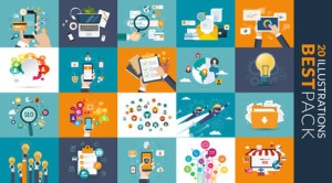 Fototapeta Informatyka illustration
