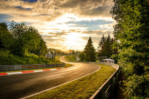 Fototapeta Motoryzacja Sonnenuntergang am Galgenkopf