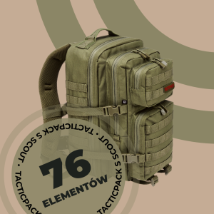 Plecak ewakuacyjny TACTICPACK S SCOUT kolor oliwkowy