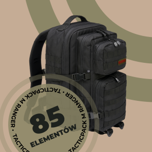 Plecak ewakuacyjny TACTICPACK M RANGER kolor czarny