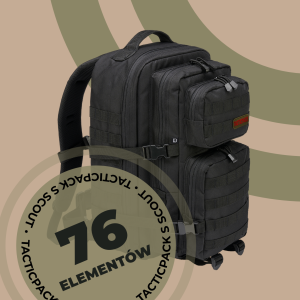 Plecak ewakuacyjny TACTICPACK S SCOUT kolor czarny