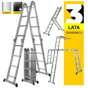 Drabina przegubowa Craftfull 6 w 1 CF-104A 4,7m 4x4 szczeble