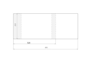 Okładka regulowana 203x520mm (50szt)