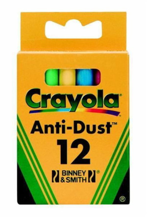 Kreda niepyląca kolorowa 12 kolorów CRAYOLA