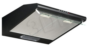 Okap podszafkowy AKPO WK-7 P 3050 CZARNY (159,8 m3/h; 500mm; kolor czarny)
