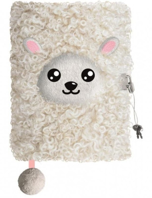 Pamiętnik A5/96K z kłódką 3D Sheep