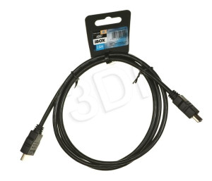 Kabel IBOX FULLHD HD01 1,5M 1.4V 13C+1 ITVFHD0115 (HDMI M - HDMI M; 1,5m; kolor czarny)