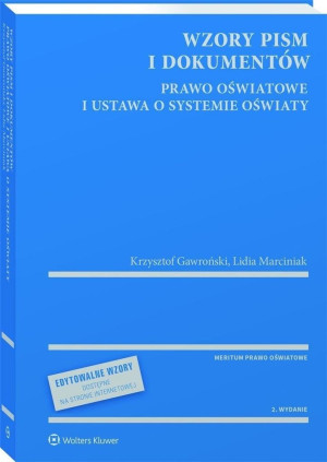 Wzory pism i dokumentów - prawo oświatowe...