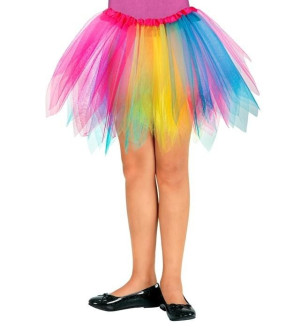 Tęczowa spódniczka baletnicy tutu