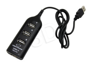 Hub Esperanza EA116 (4x USB 2.0; kolor czarny)