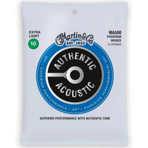Struny do Gitary Akustycznej Martin (10-47) SP Authentic Acoustic Phosphor Bronze