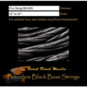 Struny do 5-strunowego Basowego Ukulele Pahoehoe Dreads Road Toad/Kala