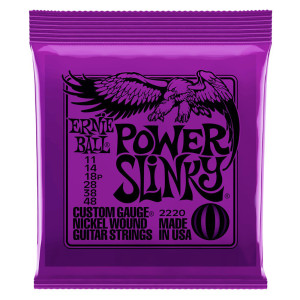 Struny do Gitary Elektrycznej Ernie Ball (11-48) Power Slinky Custom Gauge