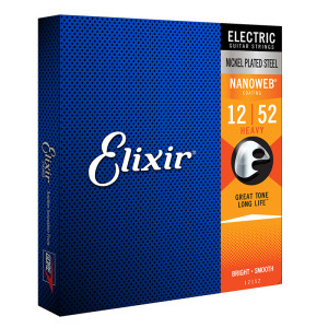 Struny do Gitary Elektrycznej Elixir (12-52) NanoWeb Powlekane