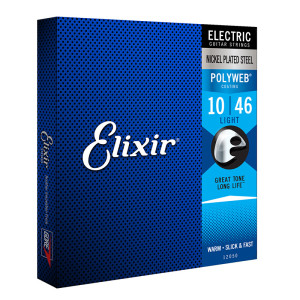 Powlekane Struny Elixir (10-46) PolyWeb do Gitary Elektrycznej