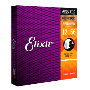 Elixir NanoWeb (12-56) Phosphor Bronze