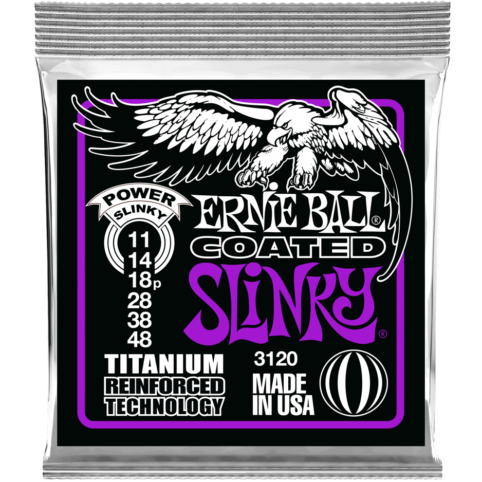 Ernie Ball (11-48) Power Slinky Coated Titanium