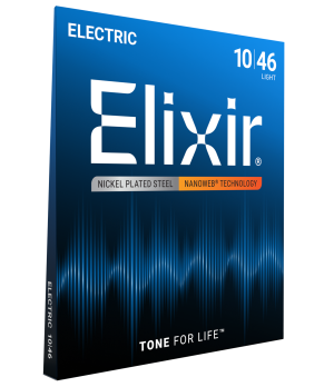 Powlekane Struny do Gitary Elektrycznej Elixir (10-46) NanoWeb
