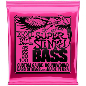 Struny do Gitary Basowej Ernie Ball (45-100) Super Slinky