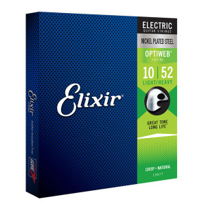 Powlekane Struny do Gitary Elektrycznej Elixir (10-52) Optiweb