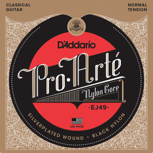 Struny do Gitary Klasycznej D'Addario Pro-Arte Normal Tension Black Nylon