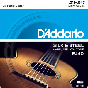 Struny do Gitary Akustyczne D'Addario (11-47) Silk and Steel