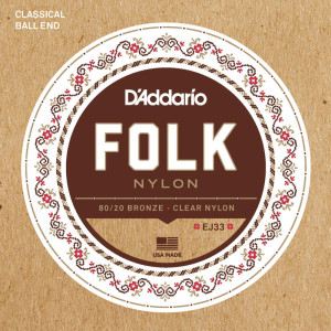 D'Addario (28-45) Folk Nylon