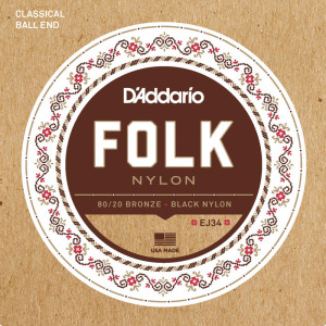 D'Addario (28-45) Folk Nylon