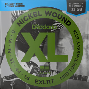 Struny Gitarowe D'Addario EXL (11-56) Nickel Wound