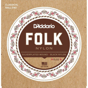 D'Addario (28-45) Folk Nylon