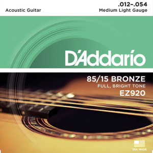 Struny do Gitary Akustycznej D'Addario (12-54) 85/15 Bronze