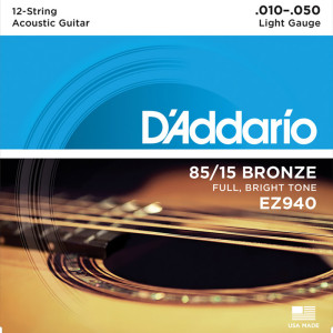 Struny do Gitary Akustycznej D'Addario (10-50/10-26) 85/15 Bronze