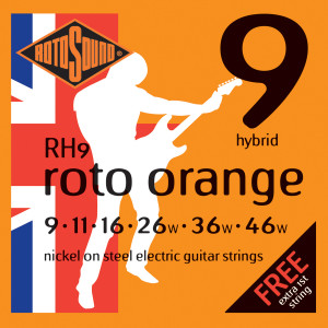 Struny do Gitary Elektrycznej Rotosound (09-46) Roto Orange