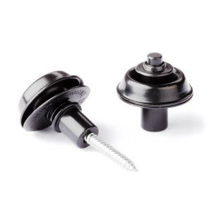 Dunlop Straplok Flush Mount Black Finish