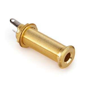 Gniazdo Montażowe MEC Jack Stereo 6.3 mm Złoty