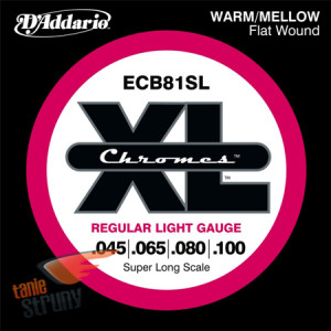 D'Addario ECB81SL (45-100) Chromes Super Long Scale