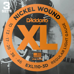3-Pack D'Addario EXL (10-46) Nickel Wound