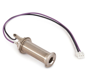 Gniazdo Montażowe MEC Jack Stereo 6.3 mm ze złączem R5 Chrom