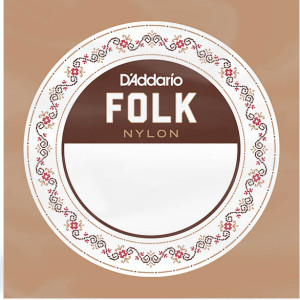 D'Addario Folk Nylon Bronze Wound Ball End .031